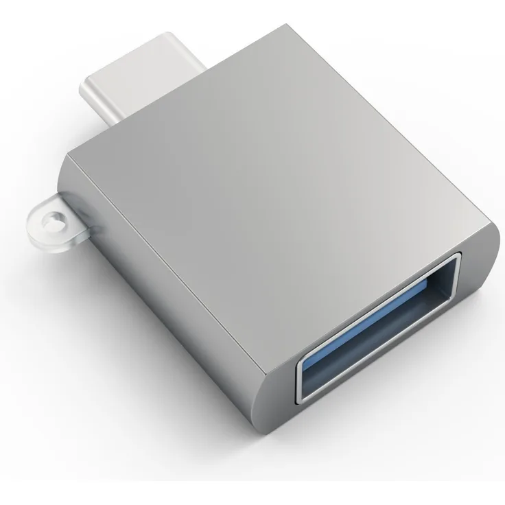 Satechi ST-TCUAM Adapter USB-C 3.0 [Stecker]/USB-A 3.0 [Buchse], grau (B015YRRY48)