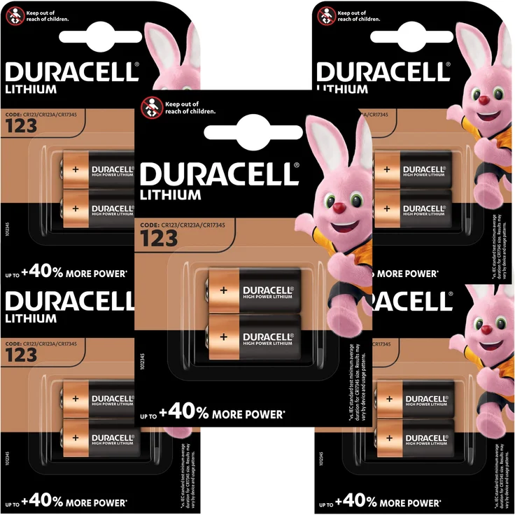 Duracell Specialty Ultra Typ 123 Lithium Fotobatterie, 10er Pack – Bild 1