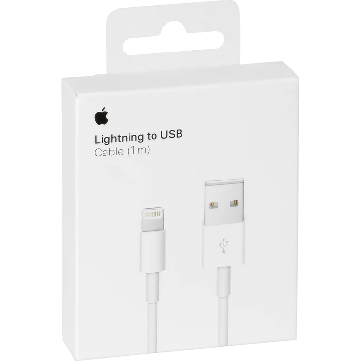 Apple MQUE2ZM/A Lightning auf USB Kabel, geeignet für Apple iPhone/iPod/iPad, 1 m, Ladekabel/Datenkabel, weiß – Bild 4