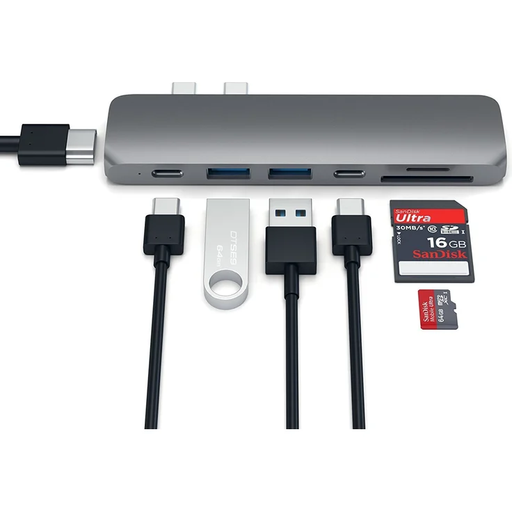 SATECHI Pro Hub Adapter - Kompatibel mit 2020/2019/2018/2017 MacBook Air, MacBook Pro und mehr – Bild 6