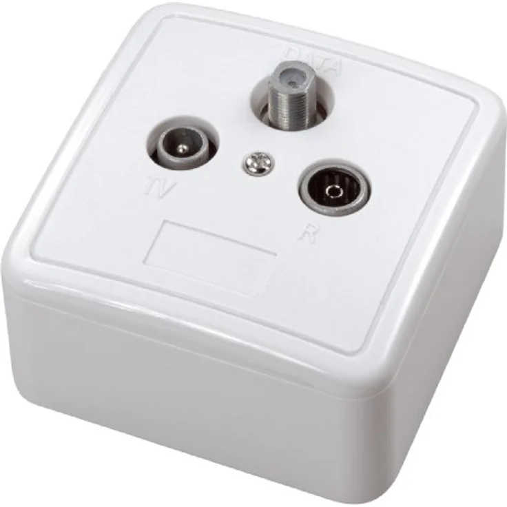 Vivanco DVB-C/BK/CATV Antennen-Durchgangsdose