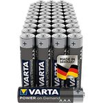 VARTA Power on Demand AAA Micro Batterien - 40er Pack Vorratspack in umweltschonender Verpackung - smart, flexibel und leistungsstark - z.B. für Computerzubehör, Smart Home Geräten oder Taschenlampen