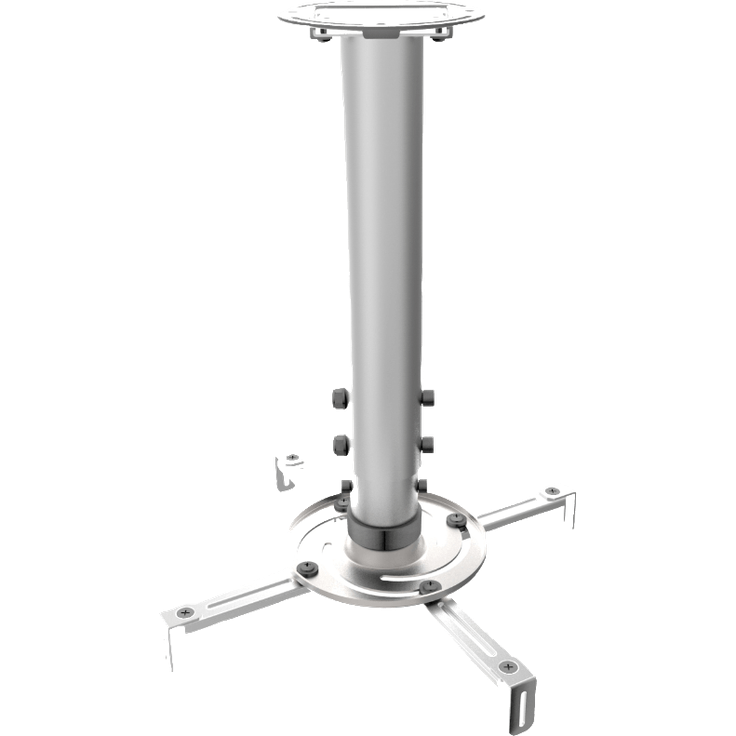 Beamer-Deckenhalterung Neigbar, Drehbar Boden-/Deckenabstand (max.): 56 cm Vivanco WPM 590 V Silber Silber