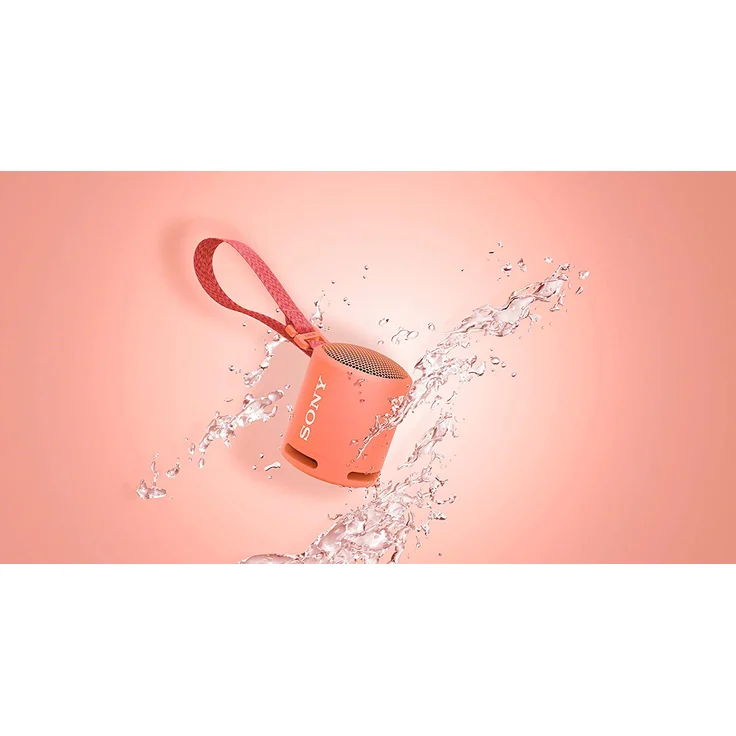 Sony SRS-XB13 Bluetooth-Lautsprecher, tragbar, Extra Bass, 16 Stunden Akkulaufzeit, wasserfest (IP67), Korallenrosa – Bild 4