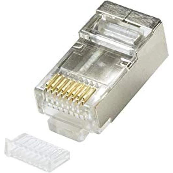 LogiLink Modularstecker CAT5 geschirmt mit Einfädelhilfe 100 Stück