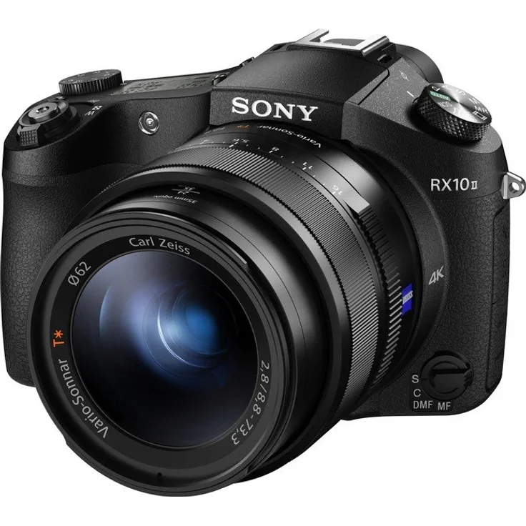 Sony DSC-RX10M2 Premium Bridge Kamera (20,2 Megapixel, 7,6 cm (3 Zoll) Display, 8-fach opt. Zoom, 4K UHD Videoaufnahme, 40x Slow-Motion, WiFi, NFC) inkl. 24-200 mm F2,8 Zeiss Objektiv schwarz