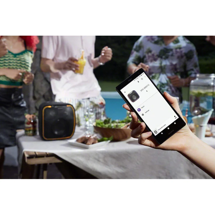 Sony SRS-XB501G Bluetooth-Lautsprecher mit Lichteffekten, Subwoofer, Mikrofon, wasserdicht, schwarz – Bild 12