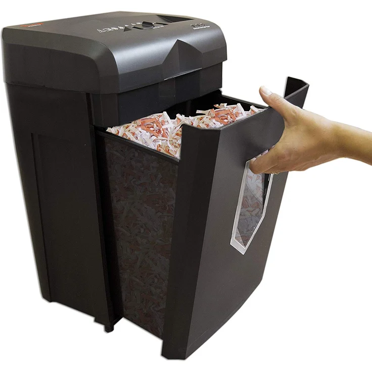 Peach PS500-70 Partikelschnitt Aktenvernichter, 16 Blatt, 18 Liter, 5 x 32 mm (P-4), Kreditkarten, sehr Leise, Dauerbetrieb 30 min-über 2000 Blatt, Testsieger, Dsgvo 2018, 18 L Korb 200 Seiten - Preisvergleich – Bild 2