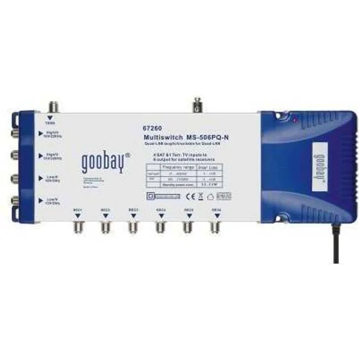 Wentronic SAT-Multischalter (5 Eingänge-6 Ausgängen)