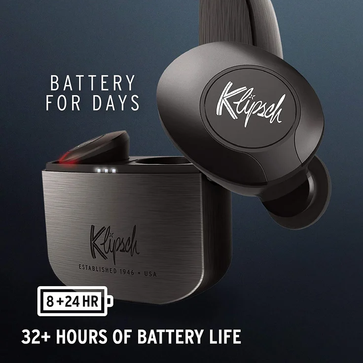 Klipsch T5 II Gun Metal True Wireless In-Ear-Kopfhörer, schwarz – Bild 5