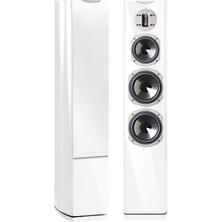Quadral Chromium Style 8 Weiss hochglanz Standlautsprecher - 140 Watt - weiß – Bild 1