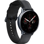 Samsung Galaxy Watch Active 2 Smartwatch GPS + LTE, Unisex, 44mm, Edelstahlgehäuse, Lederarmband, Schwarz