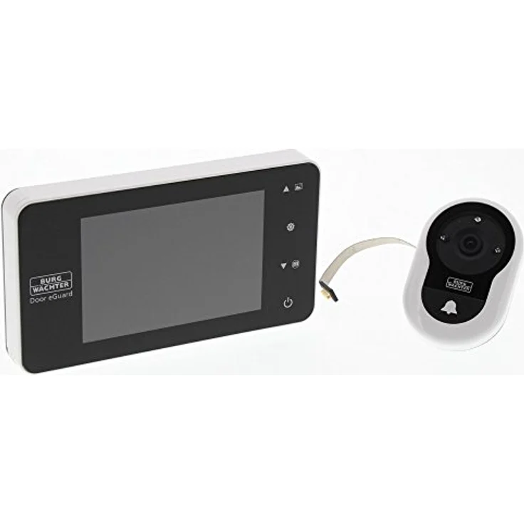 BURG-WÄCHTER Digitaler Türspion Door eGuard DG 8200 W (mit Klingelfunktion, 77 x 139 x 15,8 mm, 4 Zoll Display) weiß – Bild 1