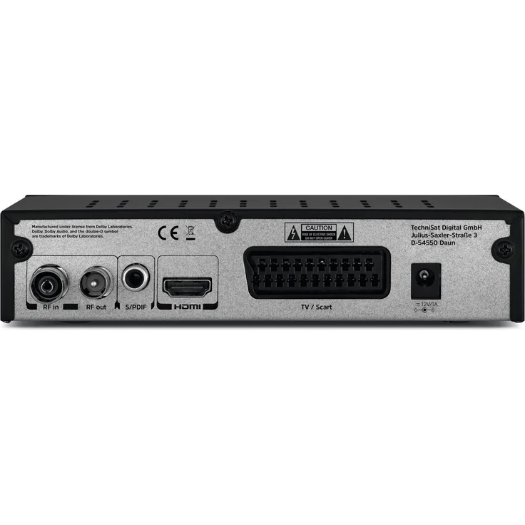 TechniSat HD-C 232, HD-Receiver für digitales Kabelfernsehen HDTV, DVB-C, HDMI, SCART, USB 2,0, RF in, RF out, EPG, Fernbedienung schwarz – Bild 2