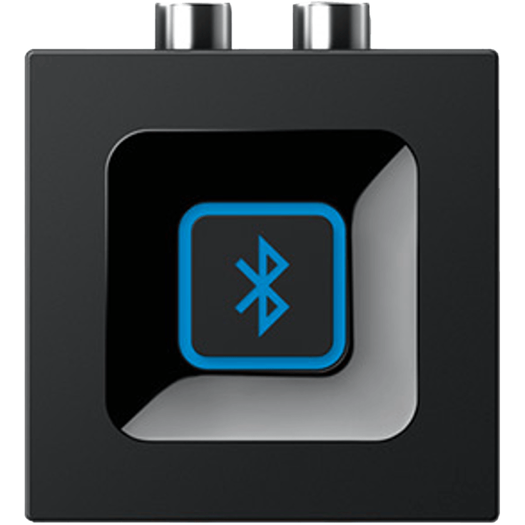 Logitech Kabelloser Bluetooth Audio-Empfänger, Multipoint Bluetooth, 3,5 mm & Cinch-Eingang, Pairing-Taste, 15 m Reichweite, EU Stecker, PC-Mac-Tablet-Handy-AV-Receiver-Stereoanlage - schwarz – Bild 2