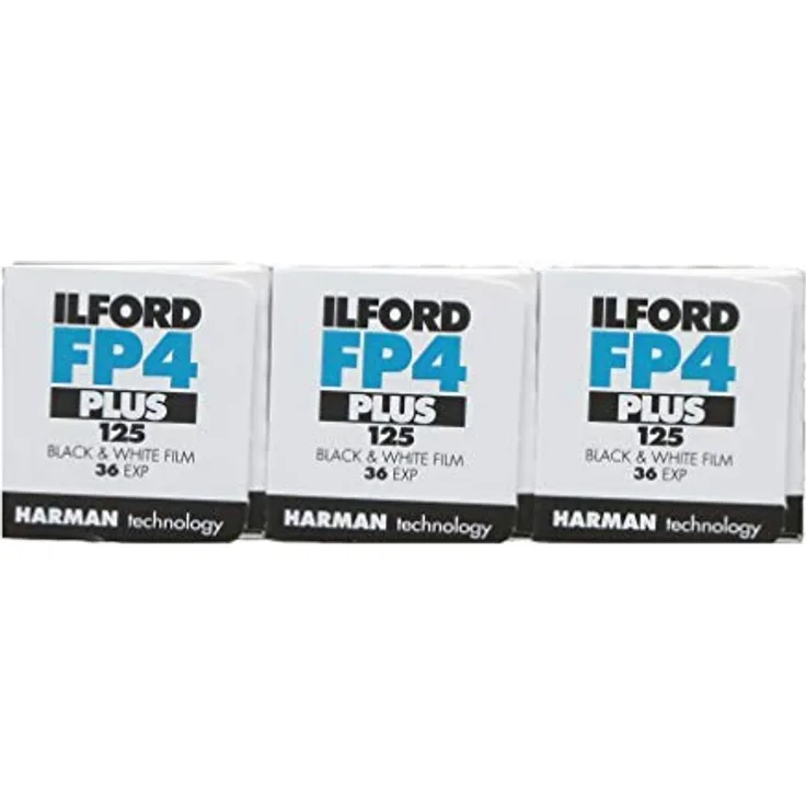 Ilford FP4 Plus Negativfilm, 35 mm, Schwarz / Weiß, 3 Stück