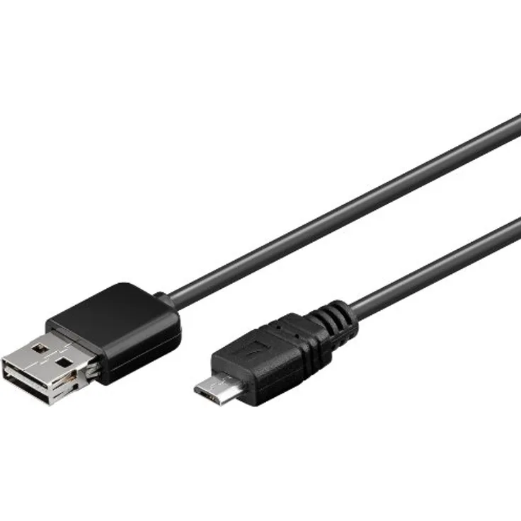 Goobay 96021'' Easy USB Sync- und Ladekabel, 1 m schwarz
