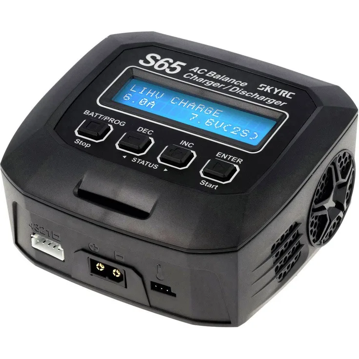 SKYRC S65 Modellbau-Multifunktionsladegerät 6A LiPo, LiFePO, LiIon, LiHV, NiMH, NiCd, Blei