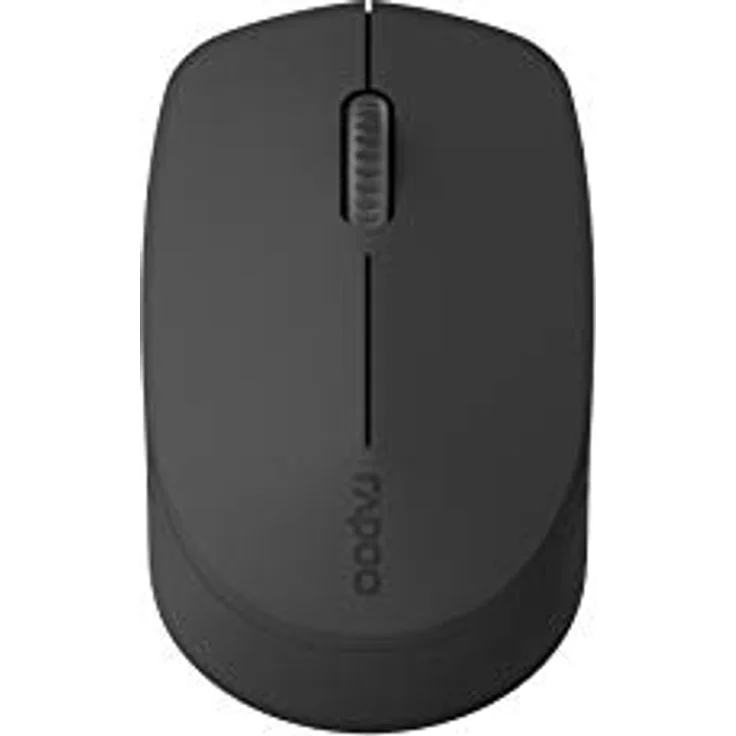 Rapoo M100 kabellose Silent Maus mit Multi-Mode Verbindung (Bluetooth 3.0, 4.0 und 2.4 GHz Wireless), 1000 DPI optischer Sensor, geräuscharme Tasten, dunkelgrau – Bild 1