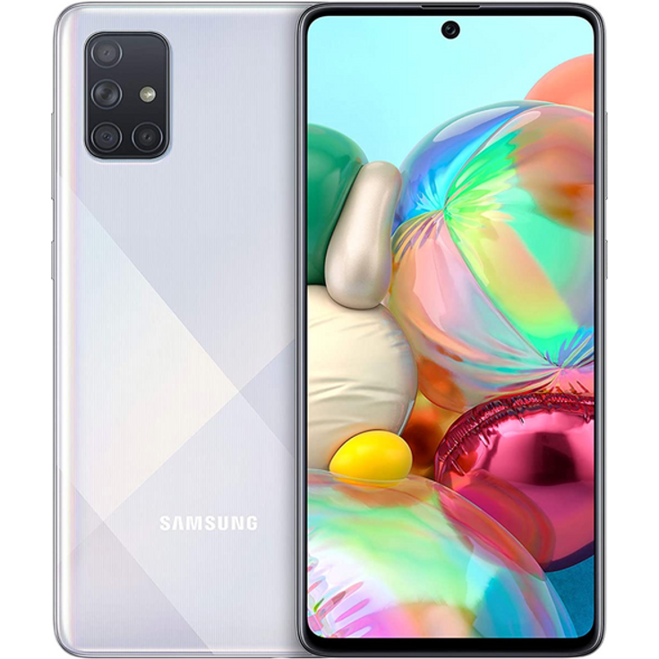 Samsung Galaxy A71 Smartphone 17cm (6,7 Zoll) SAMOLED-Display, 128GB interner Speicher, Nano-SIM, Android, Prism Crush Silver – Bild 7