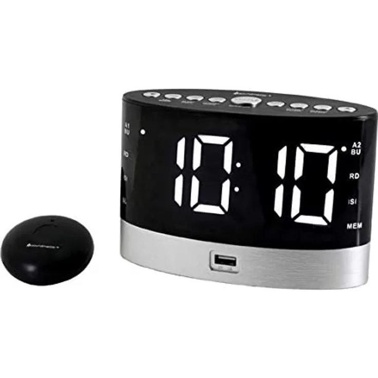 Soundmaster UR580SW Radiowecker mit Wecker, schwarz