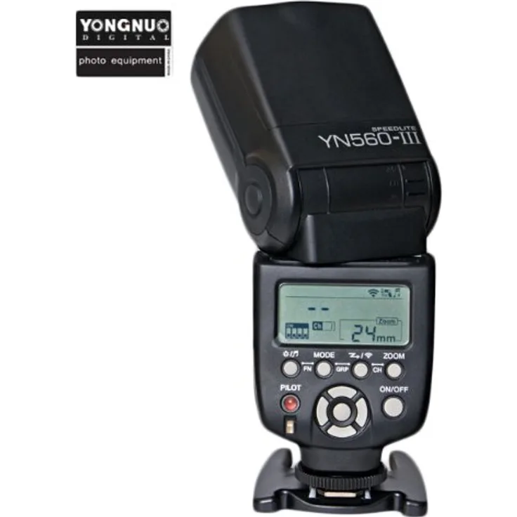 Yongnuo YN560 Mark III YN560-III YN560III Blitzgerät für Canon, Nikon, Pentax, Olympus mit TARION klappbares Softbox und deutscher Gebrauchsanleitung