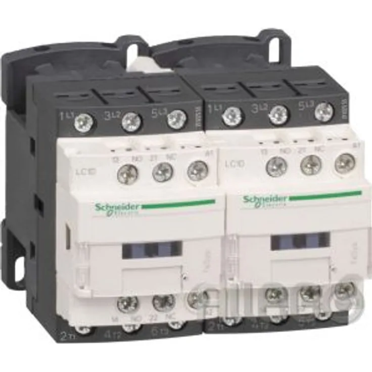 Schneider LC2D25P7 Wendeschützkombination, 3p+1S+1Ö, 11kW-400V-AC3, 25A, Spule 50-60Hz