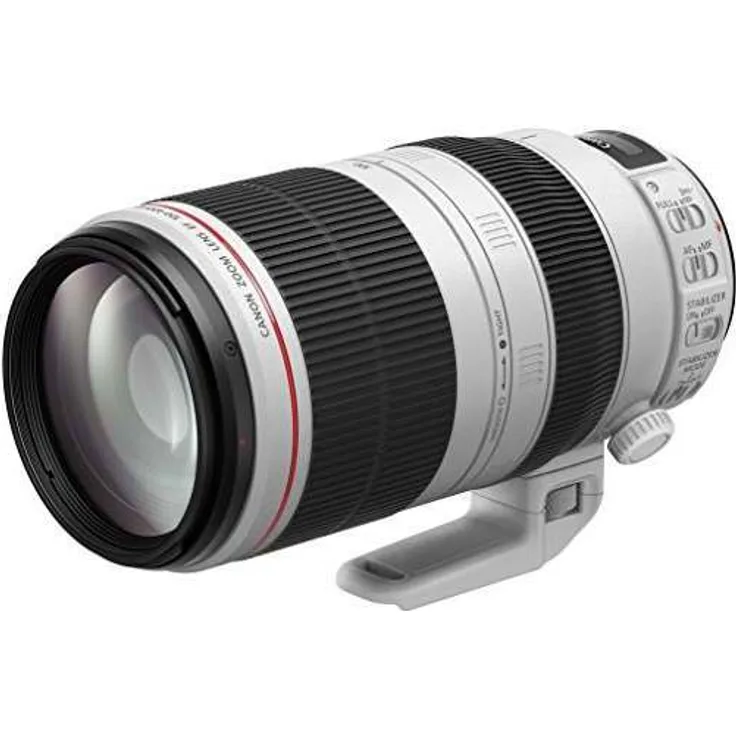 Canon Telezoomobjektiv EF 100-400mm F4.5-5.6L IS II USM Telezoom für EOS (77mm Filtergewinde) schwarz