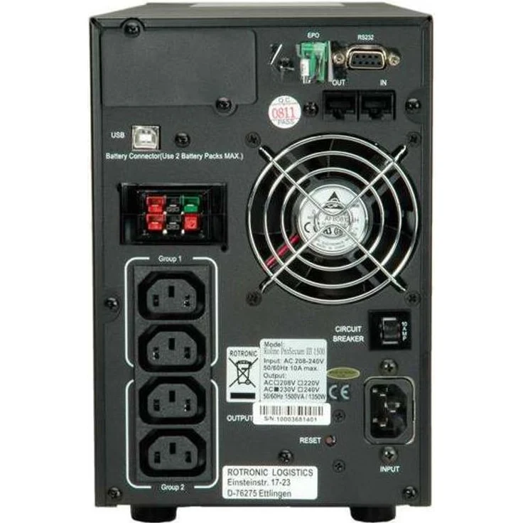 ROLINE 19401063 ProSecure III 1500 Online USV schwarz – Bild 2