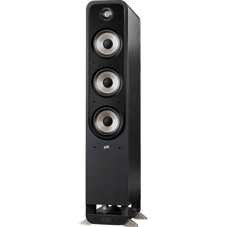 Polk Audio Signature S60E Standlautsprecher, HiFi Lautsprecher für Musik und Heimkino Sound, passiver Full Range Lautsprecher, 20 - 300 Watt, 8 Ohm, High Res, 36Hz - 40kHz (Stück) Standlautsprecher - 20 Watt - schwarz