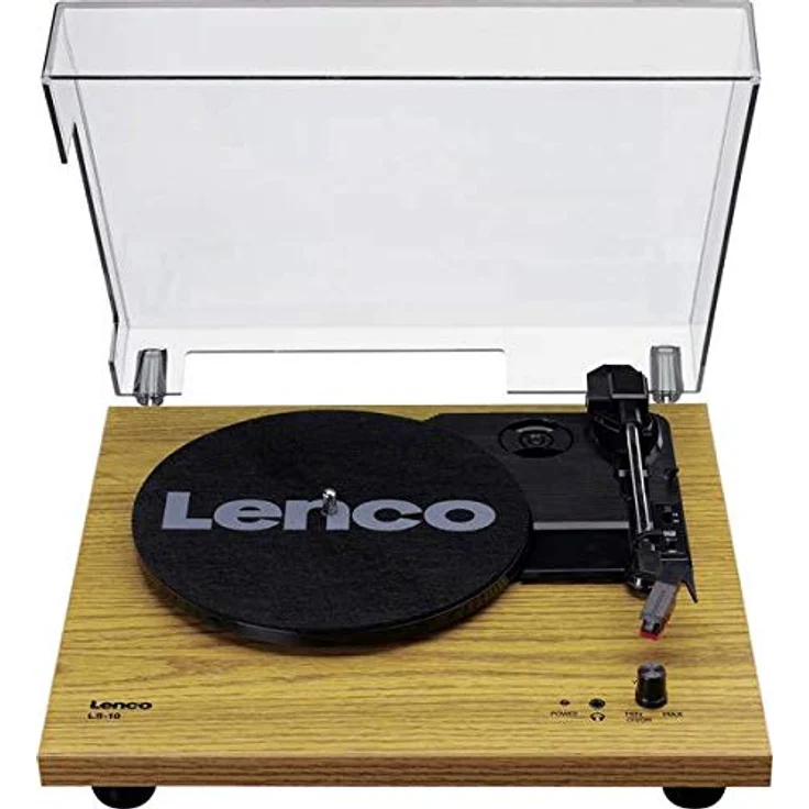 Lenco Plattenspieler LS-10 - Plattenspieler mit integrierten Lautsprechern - Holz – Bild 1