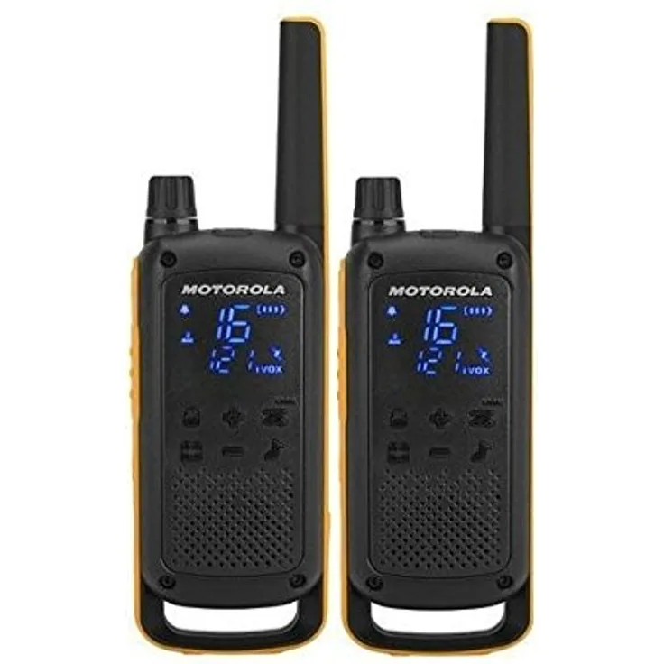 Motorola Talkabout T82 Extreme PMR Funkgerät (Bis zu 10 km Reichweite, IPx4 Wetterschutz, 500 mW, VOX)