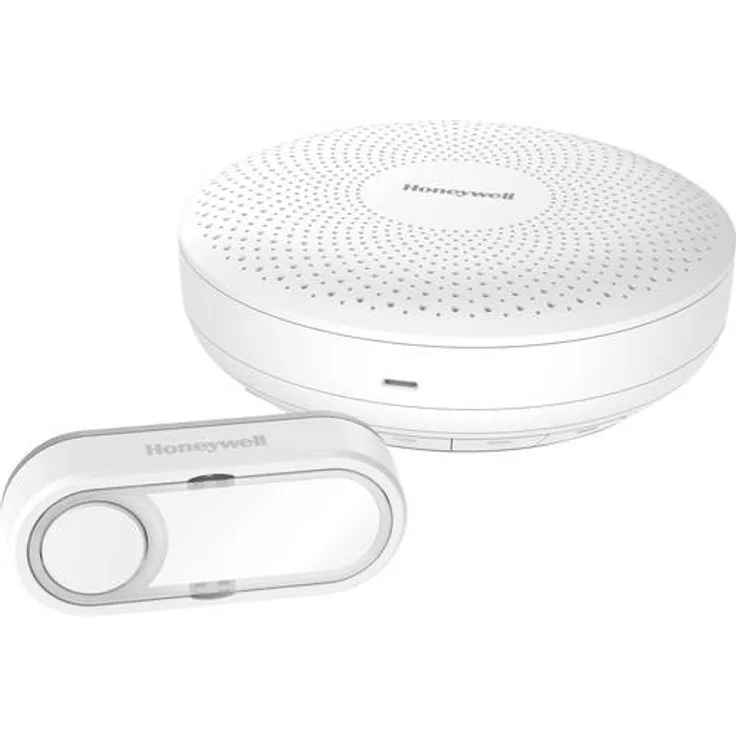 Honeywell Home Funk-Gong-Set Rund mit Klingeltaster, weiß, DCR311S