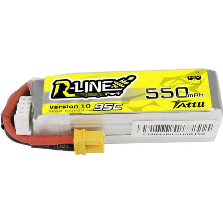 Tattu Modellbau-Akkupack (LiPo) 11.1V 550 mAh Zellen-Zahl: 3 95 C Softcase XT30
