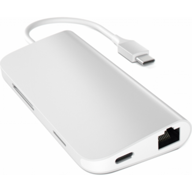 Satechi USB-C Hub Multi-Port Adapter 4K silber