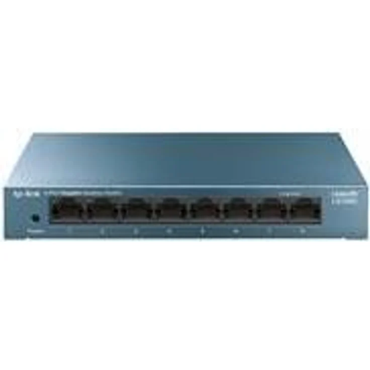 TP-Link LS108G Gigabit Ethernet Switch mit 8 Ports Metall 10-100-1000 Mbit-S, ideal für die Gemeinsame Verbindung und Netzwerknutzung für kleine Büros und Heimbüros – Bild 1