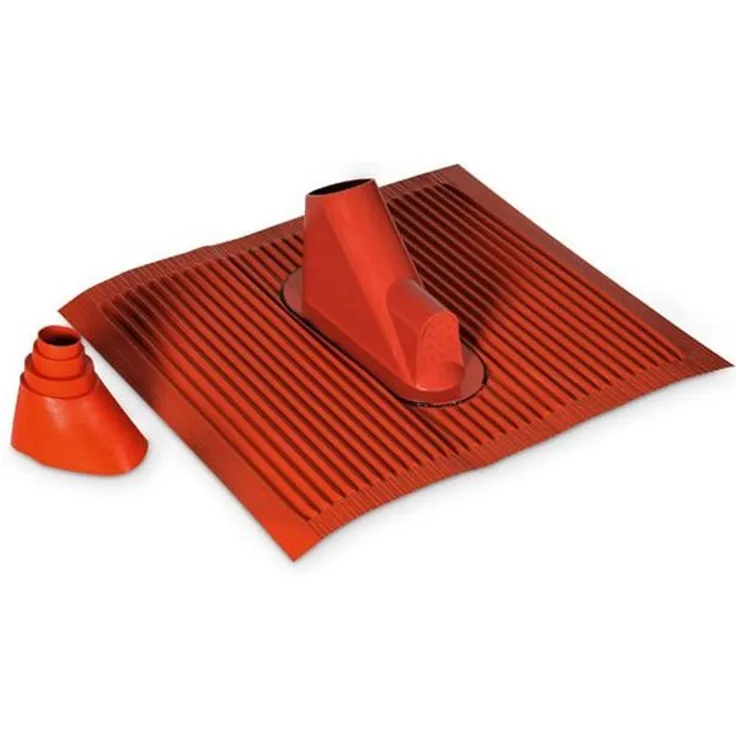 TechniSat Alu Dachziegel Set (mit Gummitülle zur wasserdichten Mast- und Kabeldurchführung 450 x 500mm) ziegelrot