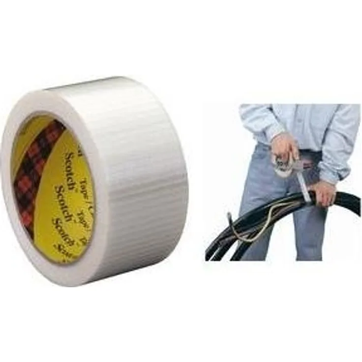 3M Tartan Filament-Klebeband Leistungsstark 8959 , 50 mm x 50 m, Transparent (18-er Pack)