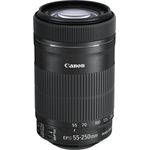 Canon Telezoomobjektiv EF-S 55-250mm F4-5.6 IS STM Telezoom für EOS (58mm Filtergewinde, optischer Bildstabilisator) schwarz - Preisvergleich