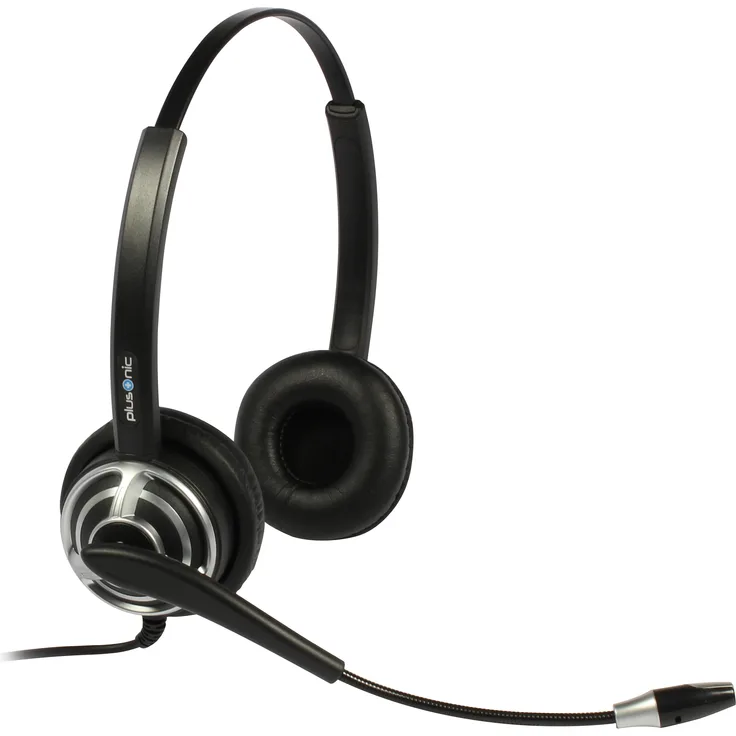 Plusonic Headset 8.2MS binaural NC Wideband USB, schwarz