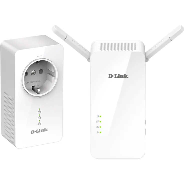 D-Link DHP-W611AV PowerLine AV1000 Wi-Fi AC Starter Kit (Wireless AC, RJ-45, bis zu 1200 Mbit-s WLAN-Geschwindigkeit, mit 10-100-1000 Mbit-s Gigabit LAN Port) – Bild 1