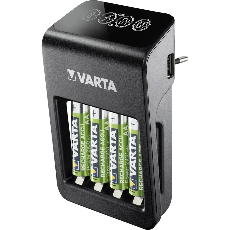 Varta LCD Plug-Plus Rundzellen-Ladegerät inkl. Akkus Mignon (AA), 9V Block – Bild 6