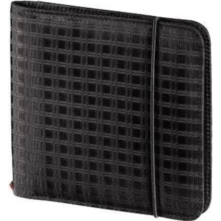 Hama Business Organizer Tasche (zur Aufbewahrung von 24 CDs - DVDs - Blu-Rays, 6 Speicherkartenfächer) schwarz