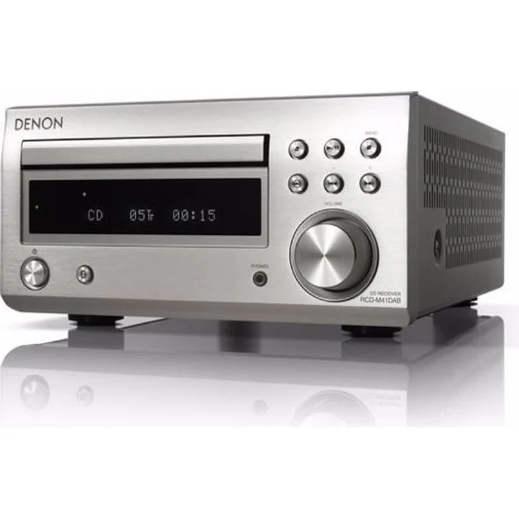 Denon RCD-M41DAB FM-DAB-CD Receiver, Bluetooth Silber – Bild 1