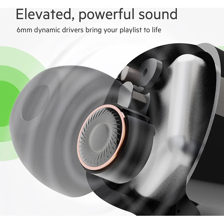 Belkin Soundform Rise AUC004BTBK True Wireless In-Ear-Kopfhörer mit Bluetooth, wasserdicht, schwarz – Bild 3