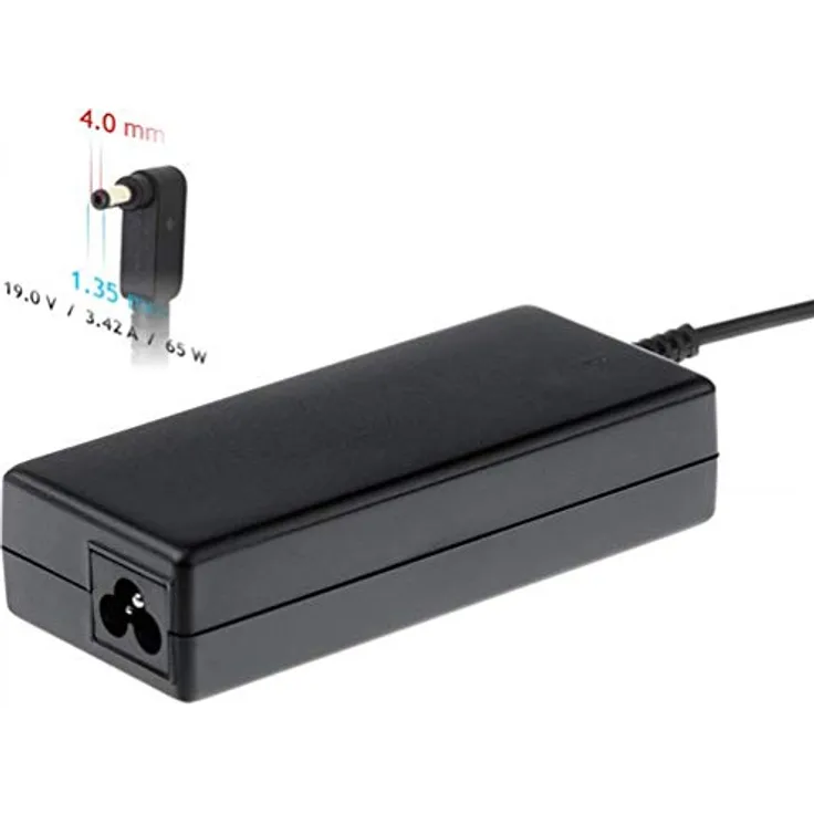 AKYGA Netzteil für Laptop Ladegerät 19V 3.42A 65W 4.0 x 1.35 mm Asus 1.2m