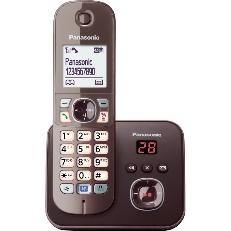 Panasonic KX-TG6821 Single Analog-Telefon mocca-braun – Bild 1