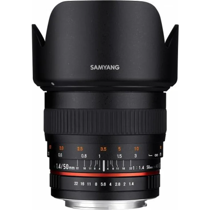 Samyang F1.4 Objektiv für Sony Alpha Anschluss E-Mount, 50mm