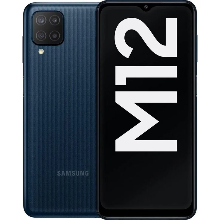 Samsung Galaxy M12 Smartphone 16,51cm Pixel (6,5 Zoll) TFT-LCD-Display, 64GB interner Speicher, 4GB RAM, Dual-SIM, Android 11, Schwarz – Bild 1