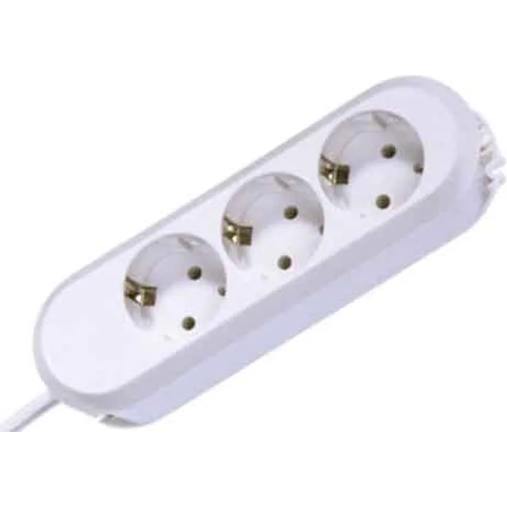 Bachmann 381.247K Steckdosenleiste SMART mit 6xSchutzkontaktsteckdosen in weiss, Zuleitung 1,5m, 230 V